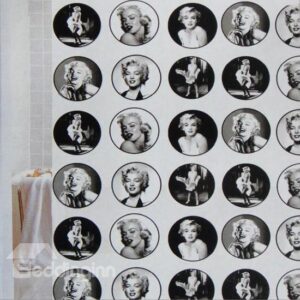 Chic Retro Marilyn Monroe Print Shower Curtain