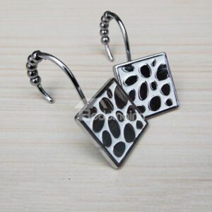 Stylish Gorgeous Cobblestone Image Shower Curtain Hooks