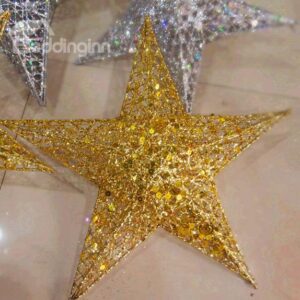 Wonderful Iron Five-Pointed Star for Christmas Tree Decoration