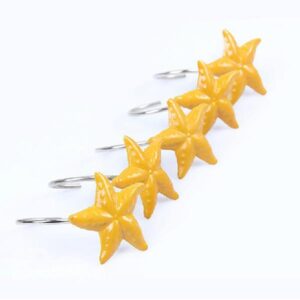 Adorable Fashion Cartoon Stars Design Shower Curtain Hooks