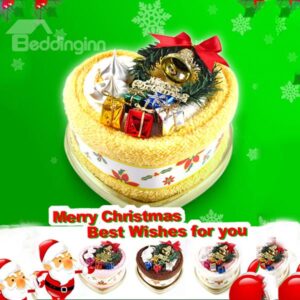 Cheery Cake Fold Christmas Atmosphere Design Towel