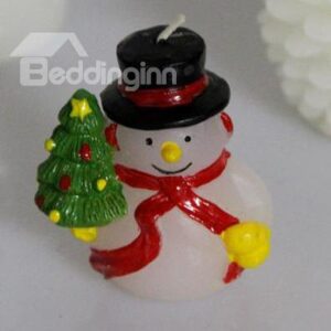 Wonderful Snowman Christmas Tree Candle for Christmas Decoration