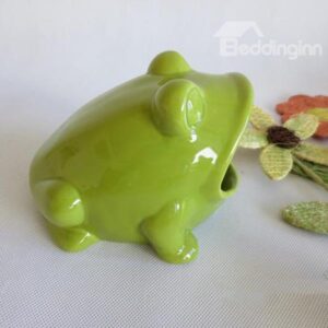 Creative Concise Frog Style Green Soap Box