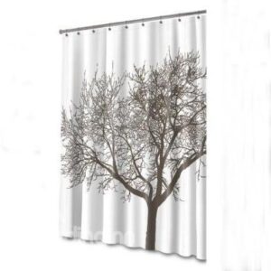 Hot Selling Graceful Tree Print Polyester Shower Curtain