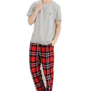 High Quality Fleece Plaid Flex Waistband Pajamas Pants
