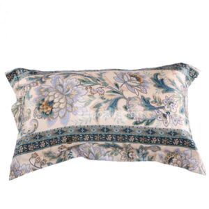 Gorgeous Dark Green Floral Pattern Skincare One Piece Mulberry Silk Bed Pillow Case