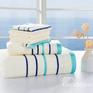 Fresh Chic Graceful Stripe Bath Towel Set