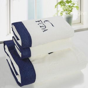 Fashion Lovely Dots White 3-piece Bath Towel Set