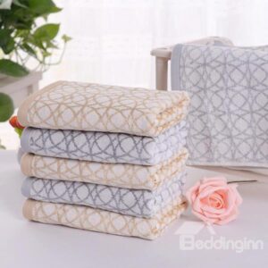 Comfy Unique Lantern Ring Pattern Cotton Towel