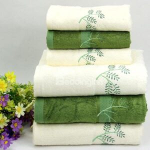 Concise Solid Color Bamboo Fiber 2-piece Bath Towel