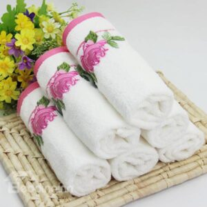 Elegant Rose Jacquard Comfy 100% Cotton Towel