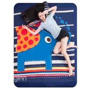 Spliced Elephant and Stripe Pattern 4-Piece Duvet Cover Sets