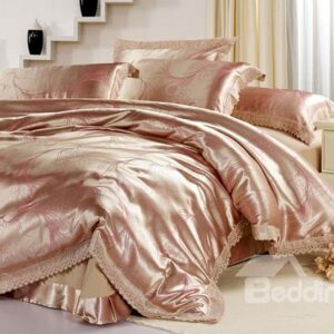 Graceful Curve Pattern 4-Piece Cotton Duvet Cover Sets