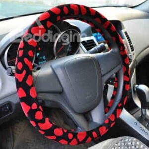 Stylish Colorful Leopard Pattern Ultra Comfortable Steering Wheel Cover