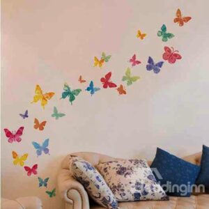 Fantastic Amazing Colorful Flying Butterflies Wall Stickers