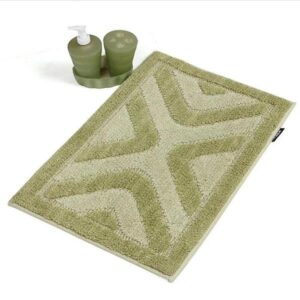 Super Soft Green Rectangular Anti-slip Bath Rug