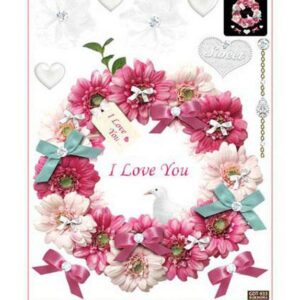 The House Full of Romantic Flowers Bathroom Kitchen Waterproof Wall Stickers
