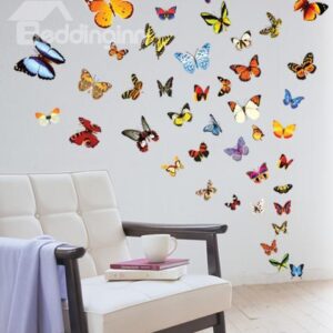 Pretty Wonderful Butterfly Flying Wall Stickers for Home Decoration