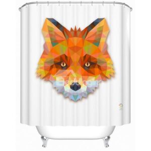 Gorgeous Stylish 3D Prismatic Fox Shower Curtain