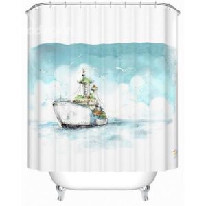 Gorgeous Sail Travel Series Polyester Shower Curtain