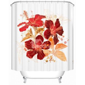 Magnificent Graceful Jacquard 100% Woven Polyester Shower Curtain