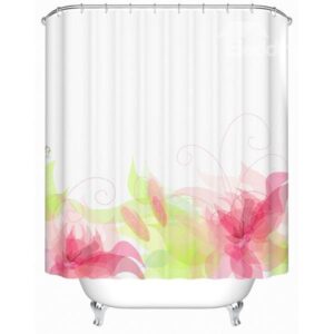 Dreamlike Romantic Delicate Jacquard Polyester Shower Curtain