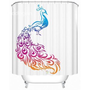 Top Selling Phoenix Print Polyester Shower Curtain