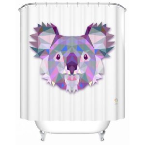 Lovely Lifelike 3D Prismatic Koala Shower Curtain