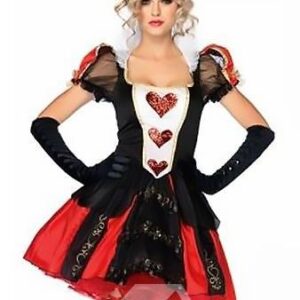 Sexy Queen Of Heart Doll Shoulder Square Neck Costume