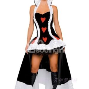 Fantastic Queen Of Heart Floor Dress Costume