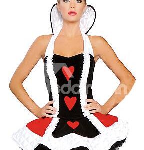 Fantastic Queen Of Heart Layered Skirt Costume