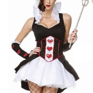 Beautiful Queen Of Heart Contra Color Costume