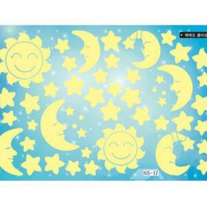Gorgeous Luminous stars and Sun and Moon Wall Stickers