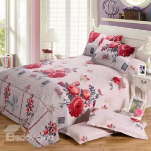 High Quality Attractive Blooming Flowers and Letters Printed Sheet