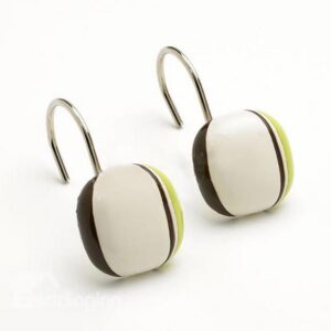 Top Class Adorable Ellipse 12-piece Shower Curtain Hooks