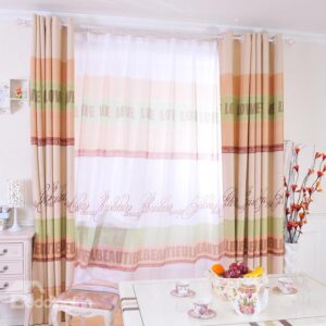 New Arrival Contemporary Love Printing Custom Sheer Curtain