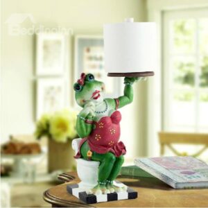 Adorable Frog Lady Top Grade Resin Paper Holder