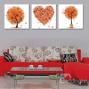 Multi Shape Tree 3-Piece Crystal Film Art Wall Print
