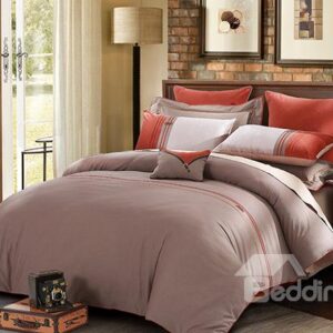 Zig Zag Pattern 6-Piece Cotton Duvet Cover Sets