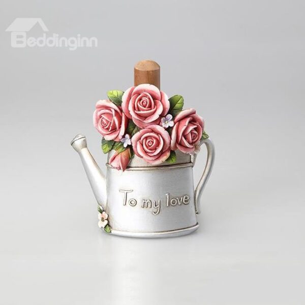 Romantic Rose Watering Can Shape Paper Holder