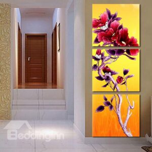 Beautiful Strange Flower 3-Piece Crystal Film Art Wall Print