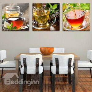 Peaceful Afternoon Tea 3-Piece Crystal Film Art Wall Print