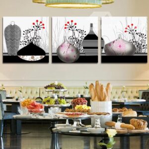 Abstract Vases 3-Piece Crystal Film Art Wall Print