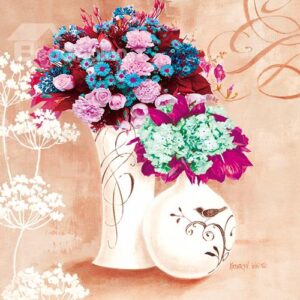 Pretty Wild Flowers 3-Piece Crystal Film Art Wall Print