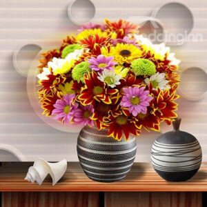 Muti Style Flowers 3-Piece Crystal Film Art Wall Print