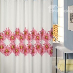 Romantic Exquisite Floral Print PEVA Shower Curtain