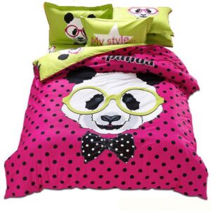 Mr Panda Print 3-Piece 100% Cotton Duvet Cover Sets