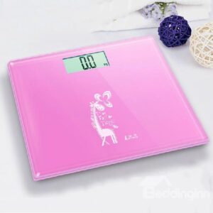 Lovely Cartoon Giraffe Pink Precision Weight Scale