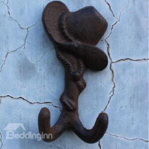 American Country Cowboy Hat Shape Iron Hooks