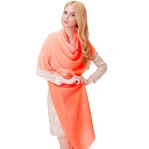 High Quality Huge Size 100% Lamb Wool Shawl Long Scarf